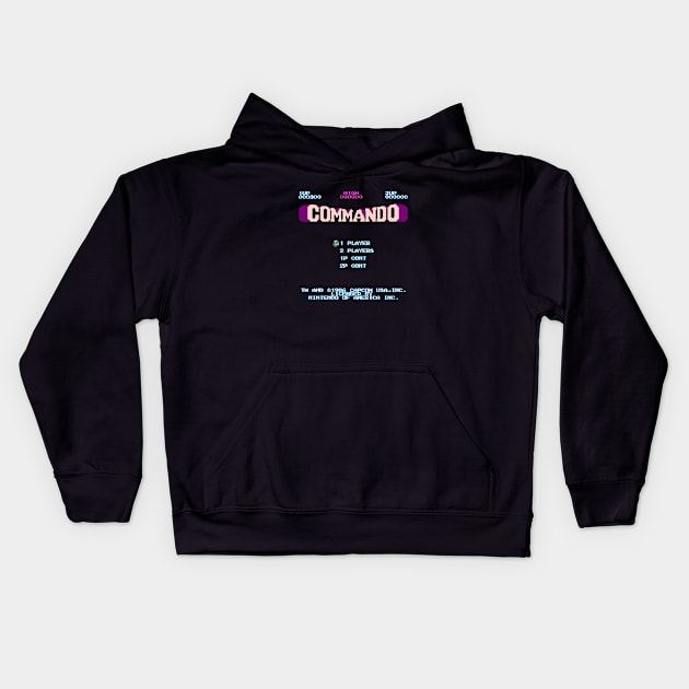 Mod.1 Arcade Commando Video Game Kids Hoodie by parashop